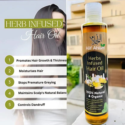 Alif Ahlam herbs infused Hair oil