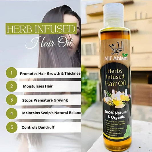 Alif Ahlam herbs infused Hair oil
